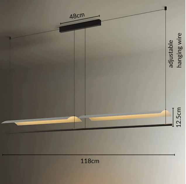 Brasília - Linear Pendant Light Overa