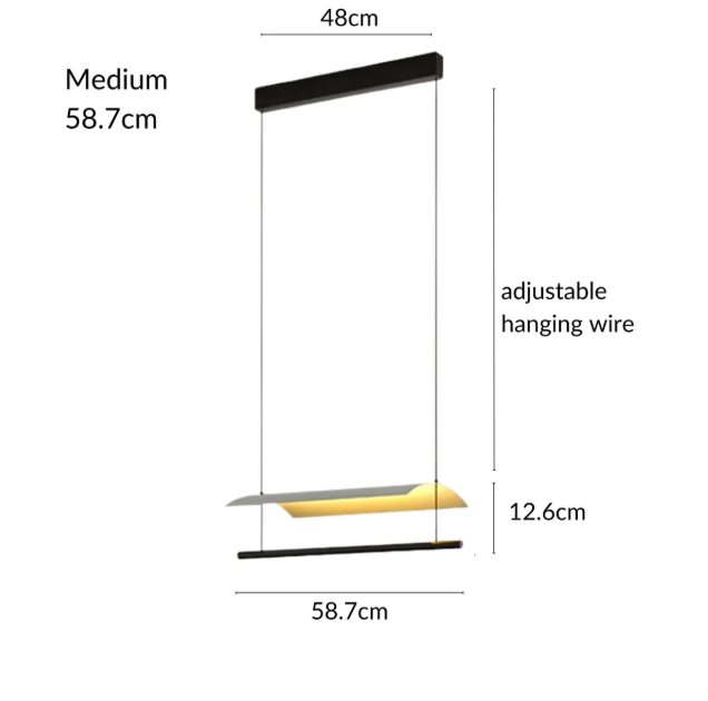 Brasília - Linear Pendant Light Overa